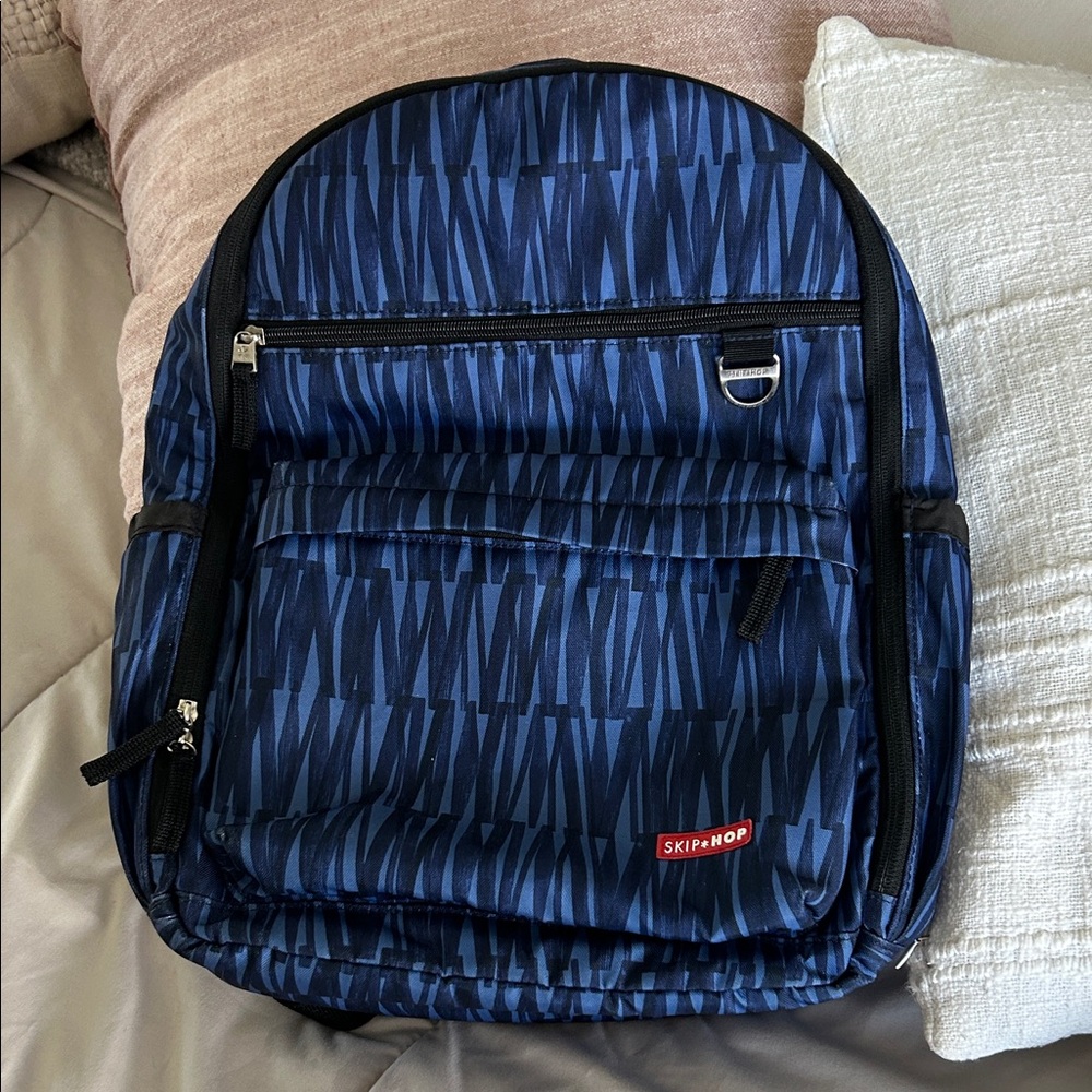 Skip Hop Navy Patterned Backpack